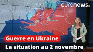 Guerre en Ukraine  la situation au 2 novembre cartes à lappui [upl. by Whale619]