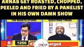 Arnab Goswami gets roasted chopped peeled and fried by a Panelist of his own show [upl. by Norraf]