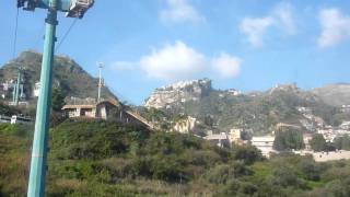 Riding the Funivia up to Taormina [upl. by Milon]