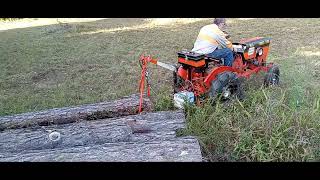 Randys New Tractor Clearing A Trail To Haul Sawmill Logs amp Preparing to Fire Up The Sawmill [upl. by Carmencita]