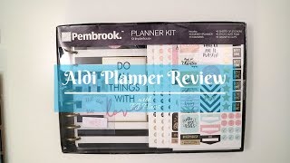 Aldi Planner First ImpressionsReview Pembrook Planner KitIs it worth it [upl. by Aceissej]