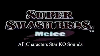 Super Smash Bros Melee Star KO Sounds [upl. by Eenot]