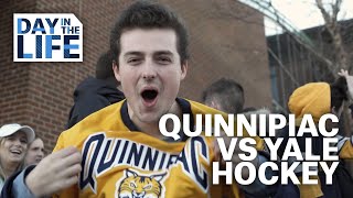 Day in the Life of The Quinnipiac vs Yale Mens Hockey Game [upl. by Bail]