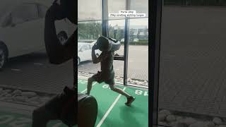 Hyrox prep sandbag walking lunges hyrox workout gym clips youtubeshorts training viral [upl. by Issi123]