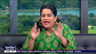 Zarna Garg on Fox 5 NY  Marriage Children and New Podcast [upl. by Nner]