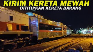 Momen Langka Kereta Api Parcel Angkut Bagasi Kepresidenan amp Pembangkit Taksaka New Generation [upl. by Rehotsirk]