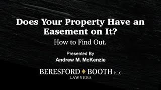 Does Your Property Have an Easement How to find out [upl. by Aislehc]