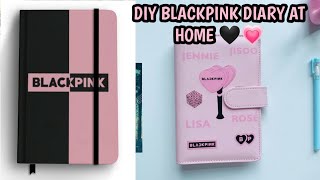 How to make Journal Diary at Home 🌟 DIY BLACKPINK Diary craftersworld journal diycraft blackpink [upl. by Nuli]