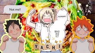 Haikyuu Chat Story  Kardashian SpOf  Salad Thief 🥗  FT HinaYachiNoya 🎉 [upl. by Browne240]