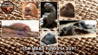 TOP MARS FINDS of 2017  Buildings Art amp Remains ArtAlienTV [upl. by Alidia874]