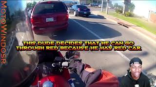 Reacting To Motorcyclist vs Crazy Drivers [upl. by Nnairet]