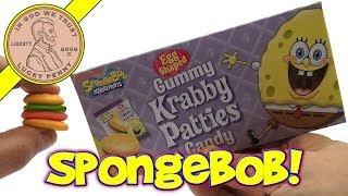 SpongeBob SquarePants Egg Shaped Gummy Krabby Patties Candy [upl. by Eladnwahs812]