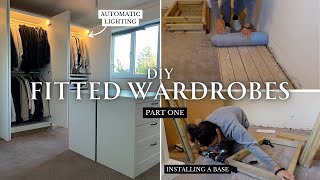 DIY fitted wardrobes  IKEA PAX wardrobe hack  Part 1 [upl. by Siuqcram]