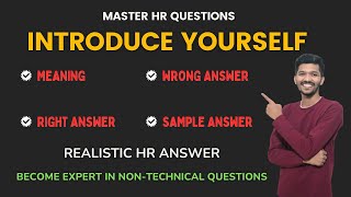 Introduce Yourself Interview Question  HR Interview Question [upl. by Barden462]