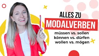 ALLES rund um die MODALVERBEN  Learn German Fast [upl. by Nallak]