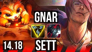 GNAR vs SETT TOP  503  EUW Master  1418 [upl. by Haya]