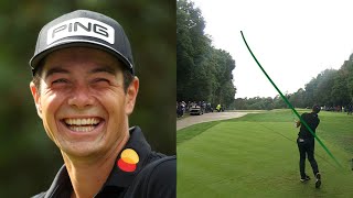 Every Shot of Viktor Hovlands First Round 64 at the BMW PGA Championship 2022 [upl. by Atinahc300]