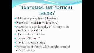 Habermas Theory Of Communicative Action Key Points  Short Overview explain in Urdu [upl. by Zuckerman]