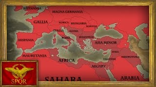 EU4  Timelapse  Roman Empire Restoration as Byzantium [upl. by Airetnuhs]