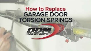 How To Replace Garage Door Torsion Springs [upl. by Asylla194]