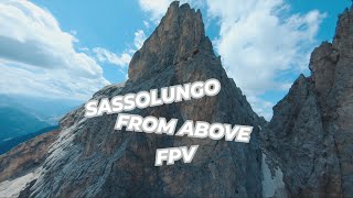 FLY HIGH on THE DOLOMITES SASSOLUNGO like you HAVENT SEEN BEFORE  Mountain Surfing FPV [upl. by Guido]