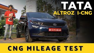 Tata Altroz iCNG Mileage Test  Kitna Deti Hai [upl. by Enirehtahc]