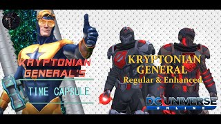 DCUO  Kryptonian Generals Time Capsule  Kryptonian General Gear Style  Regular amp Enhanced [upl. by Viviyan]