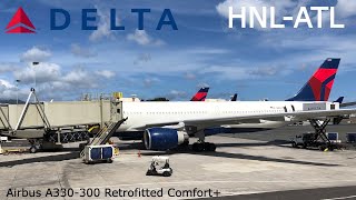 Trip Report Delta Air Lines Retrofitted Airbus A330300 Honolulu HNL  Atlanta ATL Comfort [upl. by Glynnis]