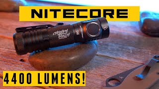 Nitecore E4K This 4400 Lumen EDC flashlight is a BEAST Well kinda [upl. by Aekin]