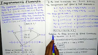 Isoparametric Quadratic elements in Finite Element Method  FEA Problems [upl. by Colpin]