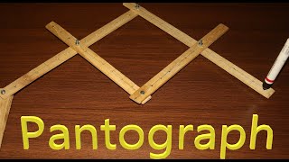 Pantograph mechanism  How to make a pantograph at home Pantograph Mechanism Mechanical [upl. by Keelin]