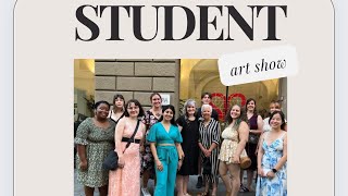 Study Abroad Student Art Show artgallery artstudent studyabroad [upl. by Zurc]