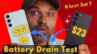 Samsung S23 vs S23Fe Battery Drain amp Heating Test [upl. by Raama]