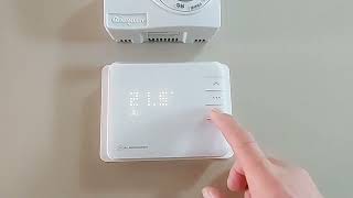 Telus Thermostat Battery Replacement easy tutorial [upl. by Madeline]