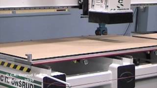 Benz quinX Aggregate Dry Cycle on a CR Onsrud CNC Router [upl. by Annoif]