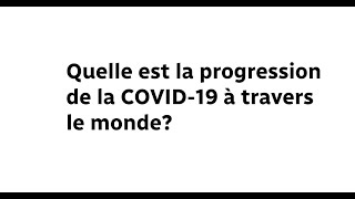 Progression de la Covid19 à travers le monde [upl. by Cis]