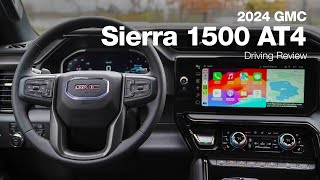 2024 GMC Sierra 1500 AT4  Driving Review [upl. by Airliah]