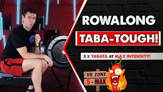 Get Fit by Rowing FAST  TABATA  ZONE 5 HR Get Fit 6 [upl. by Anibor]